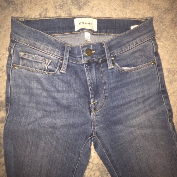 Frame Denim Denim - Frame Denim Women's Classic Blue Skinny Jeans 24